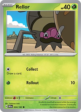 024/182 Rellor - Destined Rivals - Pokémon cards (English)