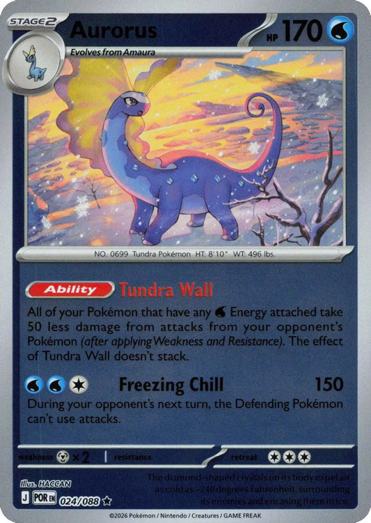 024/088 Aurorus (Rare Reverse Holo) (Perfect Order) Pokémon card (English)