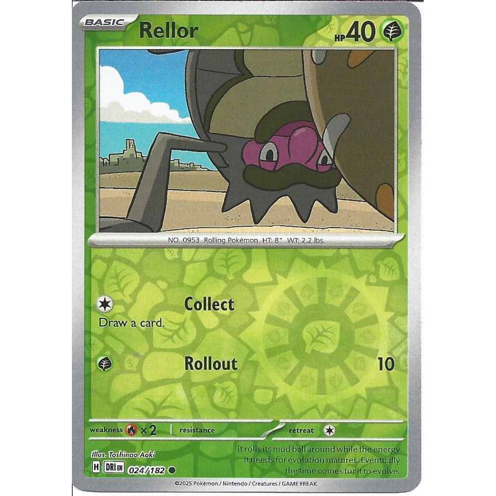 024/182 Rellor (Reverse Holo) - Destined Rivals - Pokémon card (English)