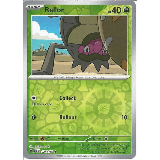 024/182 Rellor (Reverse Holo) - Destined Rivals - Pokémon card (English)