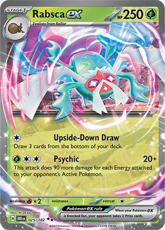 025/182 Rabsca EX - Destined Rivals - Pokemon card (English)