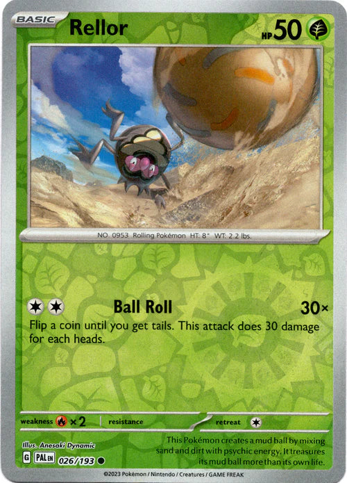 026/193 Rellor (Reverse holo) - Paldea Evolved - Pokémon card (English)