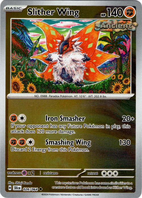 026/064 Slither Wing (Reverse Holo) (Shrouded Fable) Pokemon card (English)