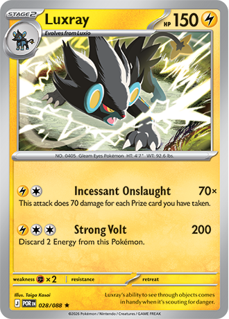 028/088 Luxray (Rare/Holo) (Perfect Order) Pokémon card (English)