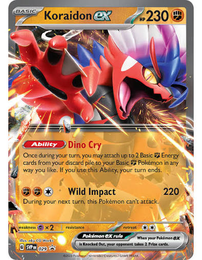 SVP 029 Koraidon ex – Scarlet & Violet Black Star Promo -