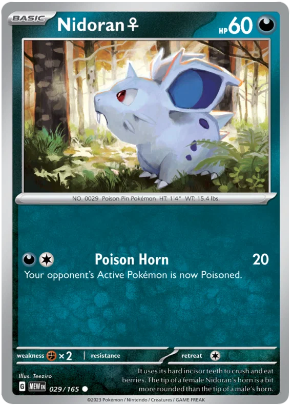 029/165 Nidoran - Pokémon 151 - Pokémon card (English)
