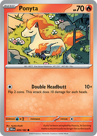 029/182 Ponyta - Destined Rivals - Pokémon card (English)