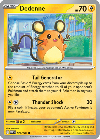 029/088 Dedenne (Perfect Order) Pokémon card (English)