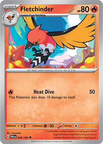 029/193 Fletchinder - Paldea Evolved - Pokémon card (English)