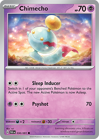 030/091 Chimecho - Paldean Fates - Pokémon card (English)