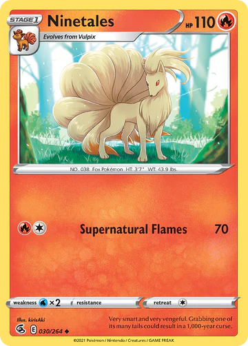 030/264 Ninetales / Stage 1 / Uncommon (Fusion Strike) English card