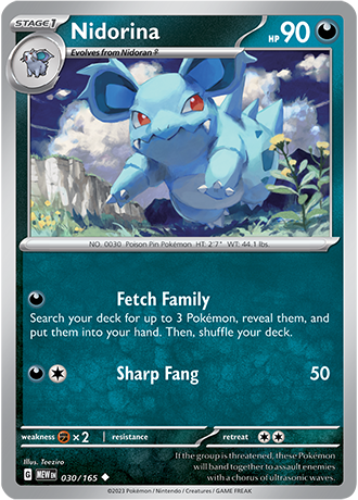 030/165 Nidorina - Pokémon 151 - Pokémon card (English)