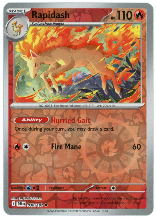 030/182 Rapidash (Reverse Holo) - Destined Rivals - Pokémon card (English)