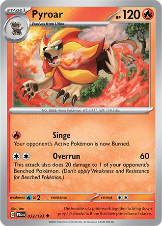 032/193 Pyroar - Paldea Evolved - Pokémon card (English)