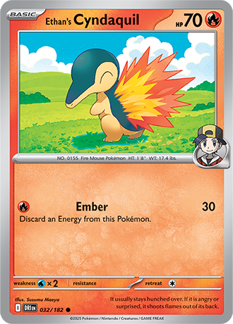 032/182 Ethan's Cyndaquil - Destined Rivals - Pokémon card (English)