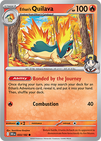 033/182 Ethan's Quilava - Destined Rivals - Pokémon card (English)