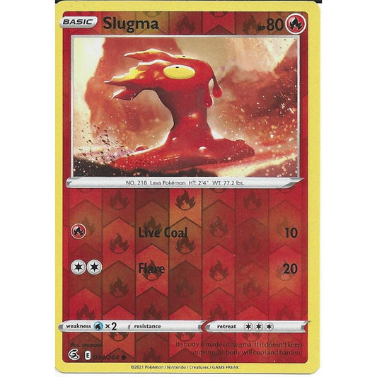 034/264 Slugma (Reverse Holo) / Basic / Common (Fusion Strike) English card