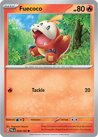 034/193 Fuecoco - Paldea Evolved - Pokémon card (English)