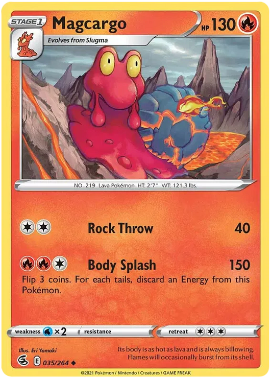 035/264 Magcargo (Fusion Strike) Pokemon card (English)