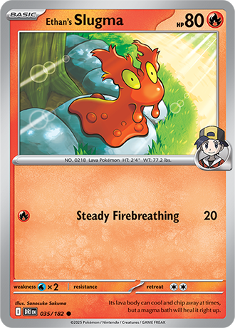 035/182 Ethan's Slugma - Destined Rivals - Pokémon card (English)
