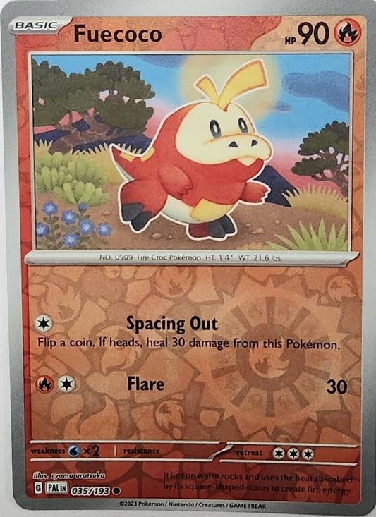 035/193 Fuecoco (Reverse holo) - Paldea Evolved - Pokémon card (English)