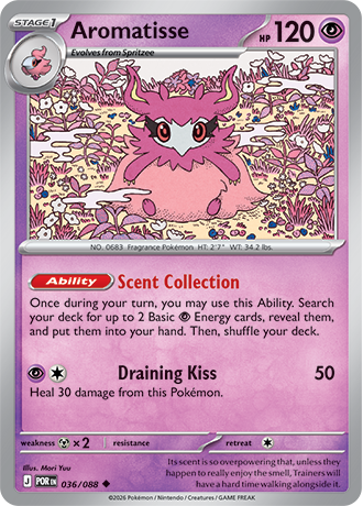 036/088 Aromatisse (Perfect Order) Pokémon card (English)