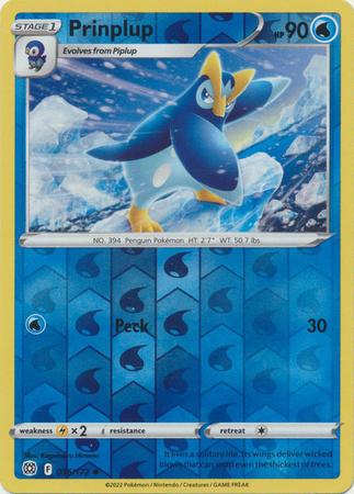 036/172 Prinplup (Reverse Holo) (Brilliant stars) Pokemon card (English)