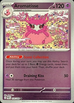 036/088 Aromatisse (Reverse Holo) (Perfect Order) Pokémon card (English)