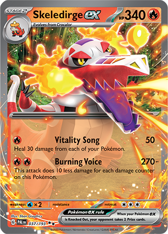 037/193 Skeledirge EX - Paldea Evolved - Pokémon card (English)
