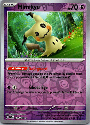 037/091 Mimikyu (Reverse Holo) - Paldean Fates - Pokémon card (English)