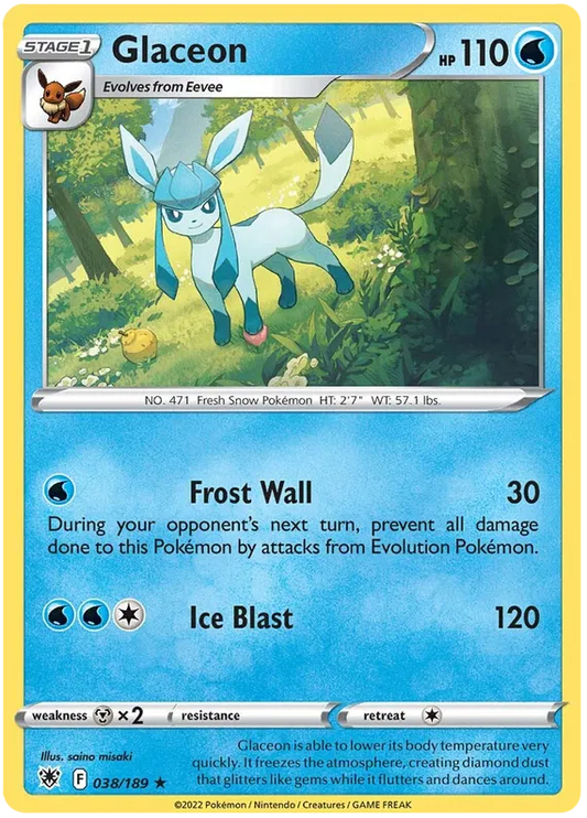 038/189 Glaceon – Astral Radiance - Pokémon card (English)