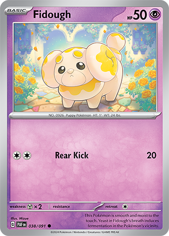 038/091 Fidough - Paldean Fates - Pokémon card (English)