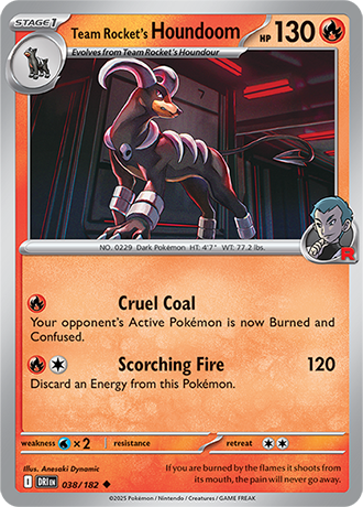 038/182 Team Rocket's Houndoom - Destined Rivals - Pokémon card (English)
