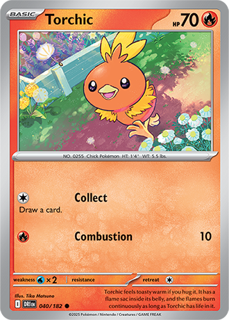 040/182 Torchic - Destined Rivals - Pokémon card (English)