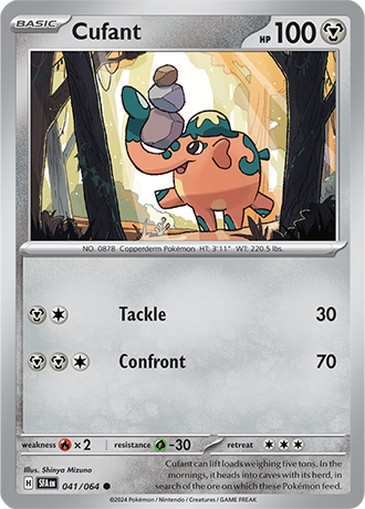 041/064 Cufant (Shrouded Fable) Pokemon card (English)