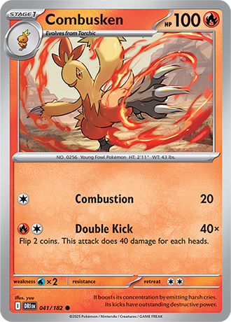 041/182 Combusken - Destined Rivals - Pokémon card (English)