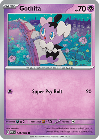 041/086 Gothita (White Flare) Pokemon card (English)