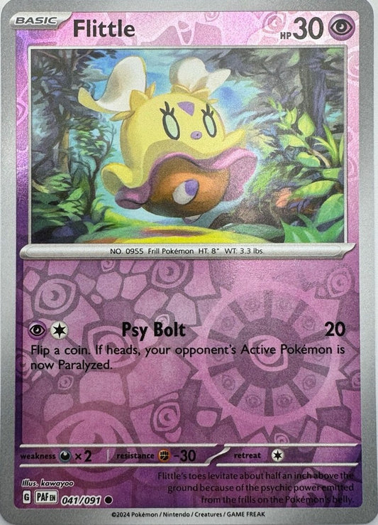 041/091 Flittle (Reverse Holo) - Paldean Fates - Pokémon card (English)