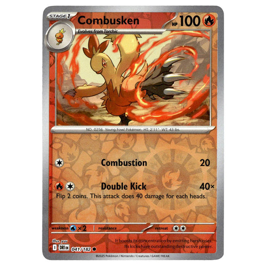 041/182 Combusken (Reverse Holo) - Destined Rivals - Pokemon card (English)