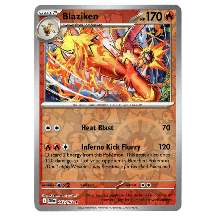 042/182 Blaziken (Reverse Holo) - Destined Rivals - Pokémon card (English)