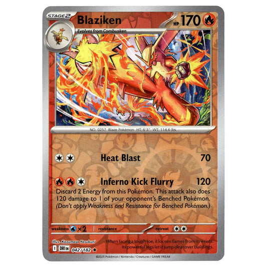 042/182 Blaziken (Reverse Holo) - Destined Rivals - Pokémon card (English)