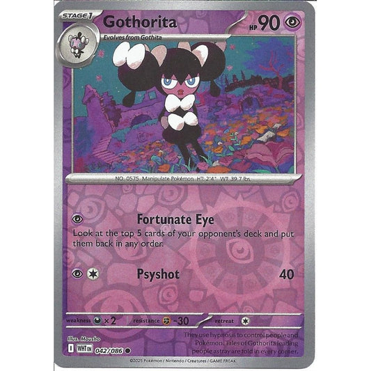 042/086 Gothorita (Reverse Holo) (White Flare) Pokemon card (English)