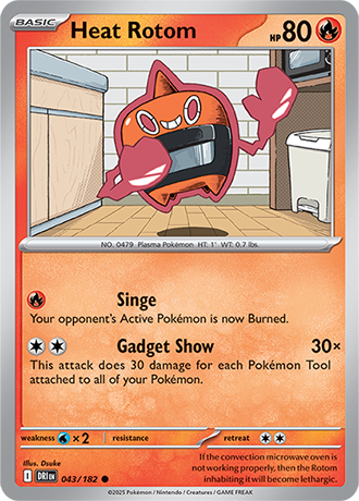 043/182 Heat Rotom - Destined Rivals - Pokémon card (English)