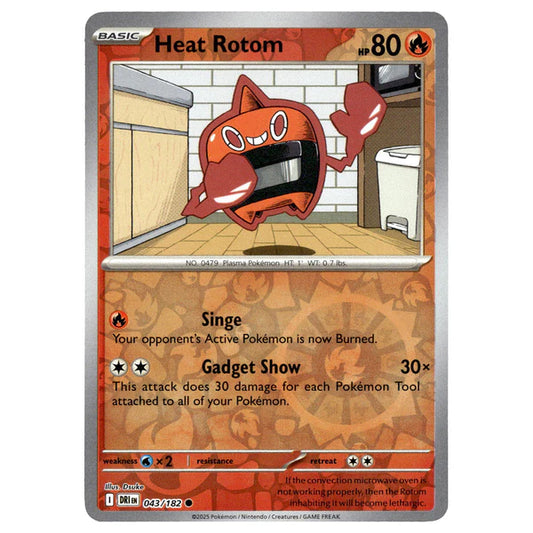043/182 Heat Rotom (Reverse Holo) - Destined Rivals - Pokémon card (English)