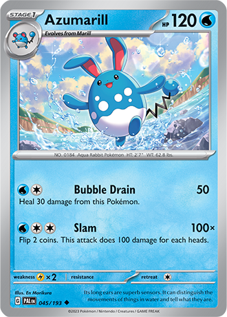 045/193 Azumarill - Paldea Evolved - Pokémon card (English)