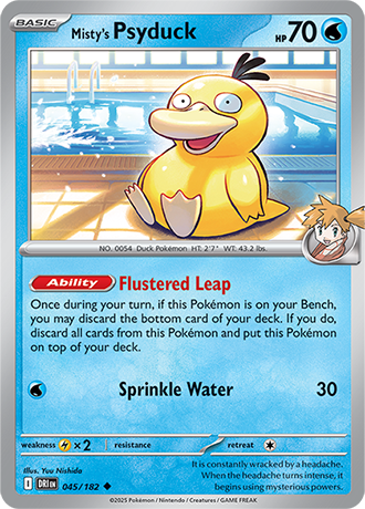045/182 Misty's Psyduck - Destined Rivals - Pokémon card (English)
