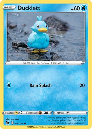046/196 Ducklett (Lost Origin) Pokemon card (English)