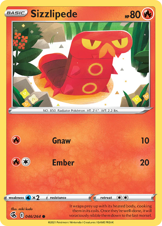 046/264 Sizzlipede / Basic / Common (Fusion Strike) English card