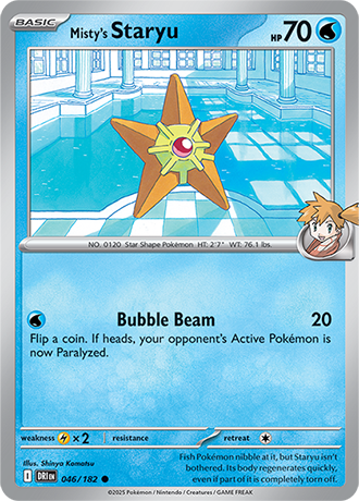 046/182 Misty's Staryu - Destined Rivals - Pokémon card (English)
