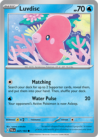047/193 Luvdisc - Paldea Evolved - Pokémon card (English)